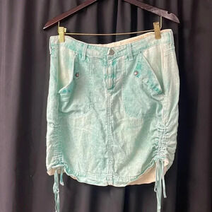 Teal‎ Linen AG Skirt